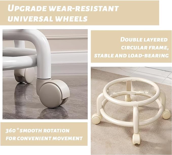 Acrylic 360° Rotatable Chair | Mini Swivel Chair