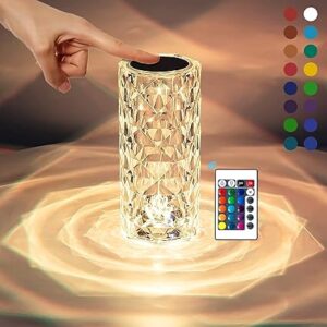 Colour Changing Rose Diamond Table Lamp