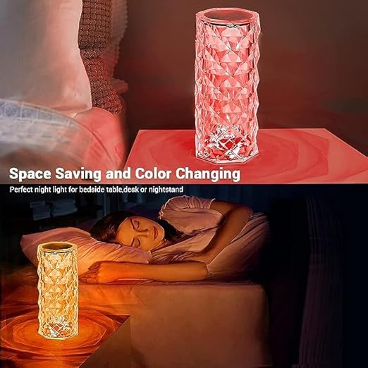Colour Changing Rose Diamond Table Lamp