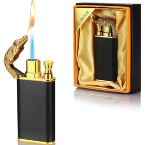 Windproof Dual Flame Butane Metal Lighter