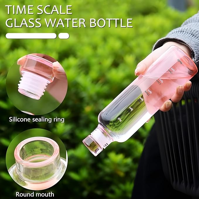 Glass Borosilicate Water Bottle 500ML