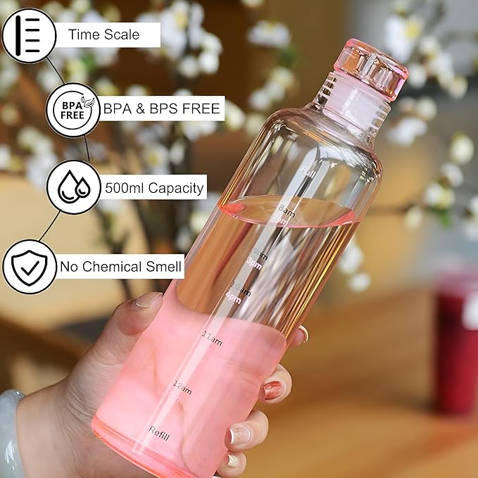 Glass Borosilicate Water Bottle 500ML