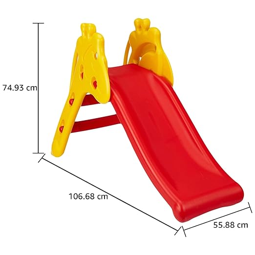 Indoor Giraffe Slide - Red & Yellow