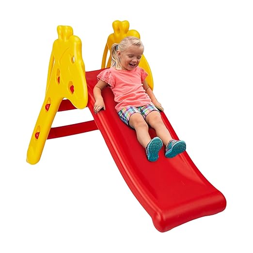 Indoor Giraffe Slide - Red & Yellow