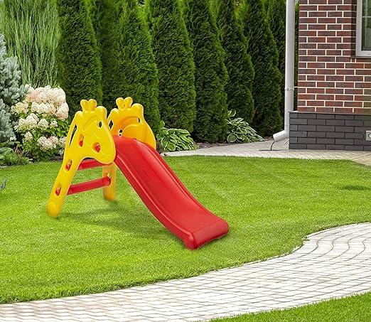 Indoor Giraffe Slide - Red & Yellow