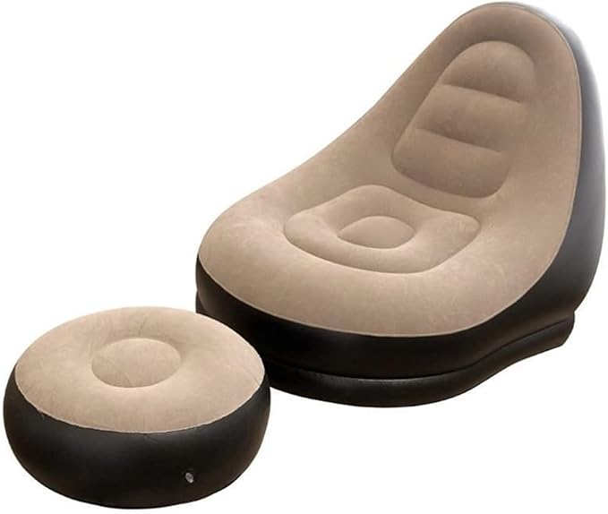 Inflatable Sofa with Footstool & Pump