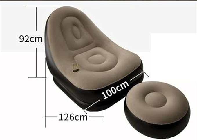 Inflatable Sofa with Footstool & Pump