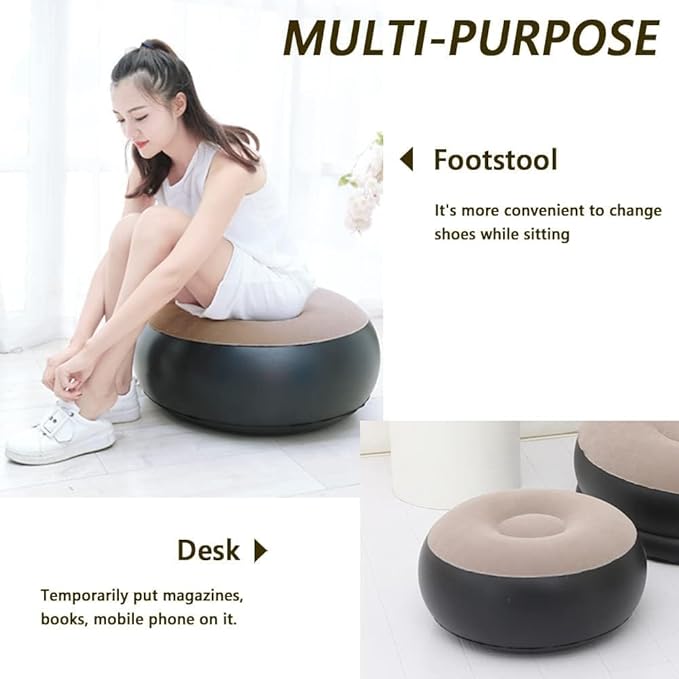 Inflatable Sofa with Footstool & Pump
