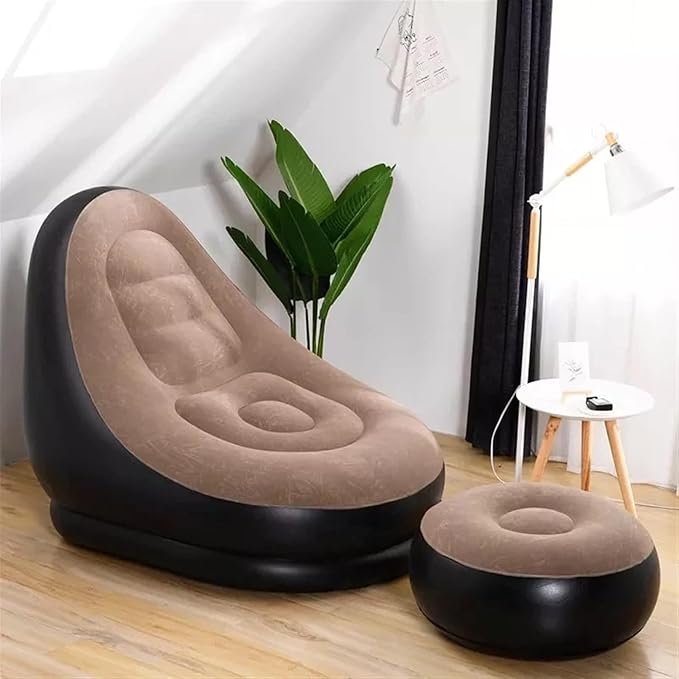 Inflatable Sofa with Footstool & Pump