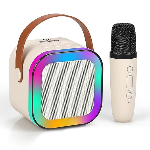 Mini Portable Bluetooth Karaoke Speaker with Wireless Microphone