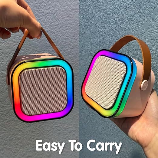 Mini Portable Bluetooth Karaoke Speaker with Wireless Microphone