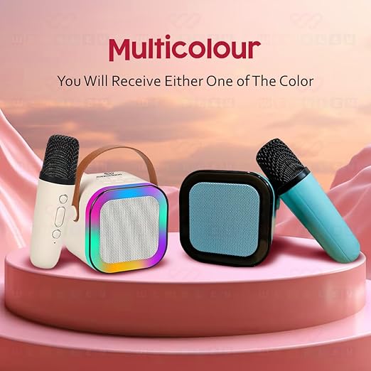 Mini Portable Bluetooth Karaoke Speaker with Wireless Microphone