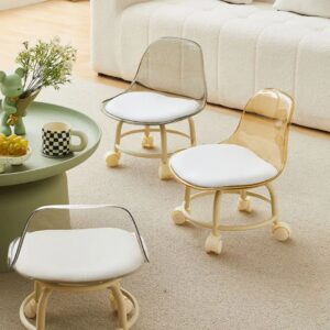 Acrylic 360° Rotatable Chair | Mini Swivel Chair