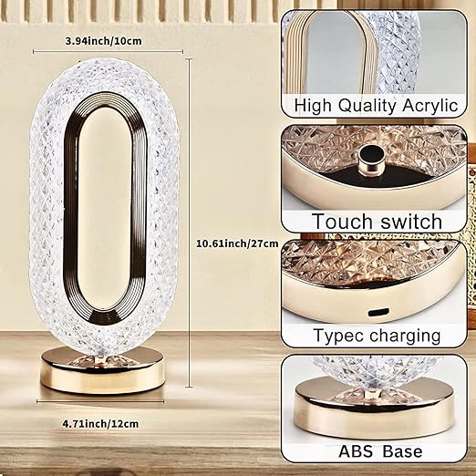 Crystal LED Table Lamp