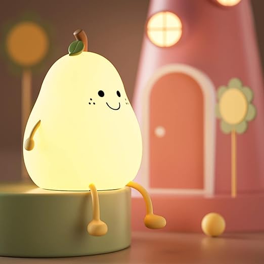 Rechargeable Silicone Pear Night Lamp