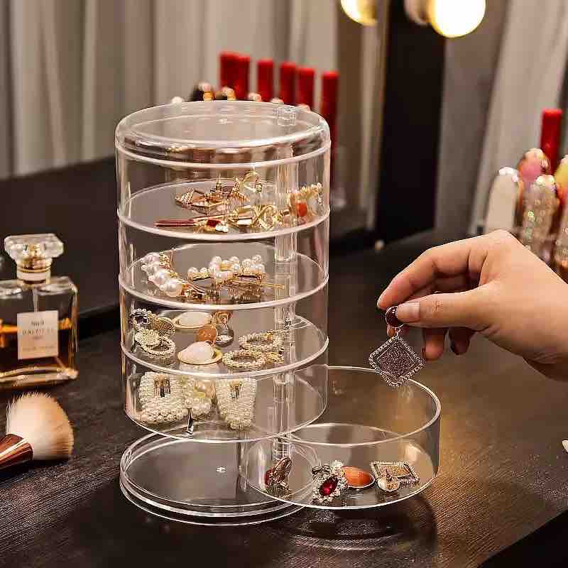 360° Rotating 5 Layers Jewellery Organizer Storage Box