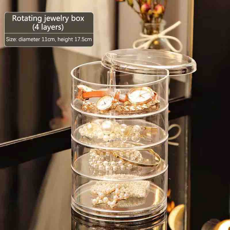 360° Rotating 5 Layers Jewellery Organizer Storage Box