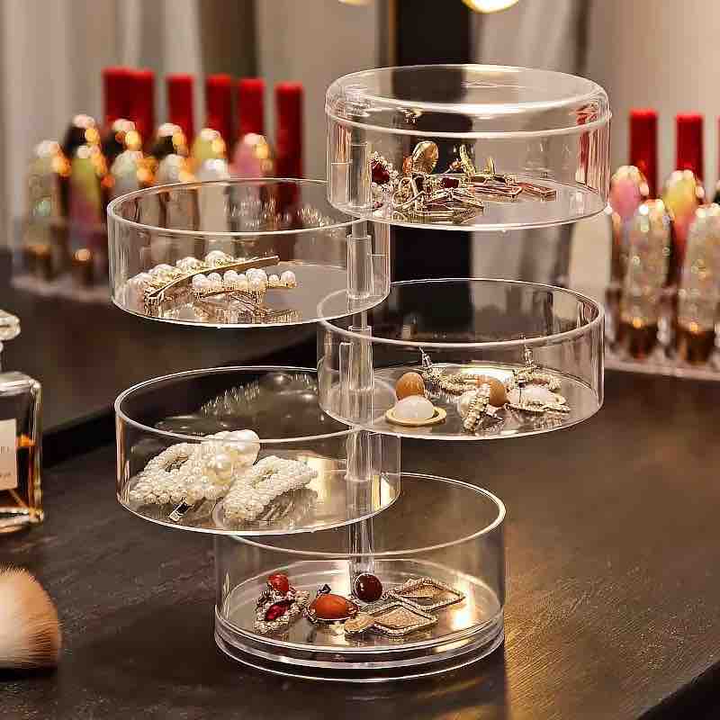 360° Rotating 5 Layers Jewellery Organizer Storage Box