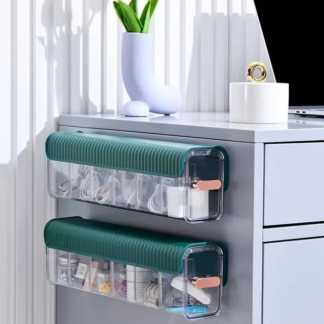 Wall Mounted Sliding Drawer Organizer