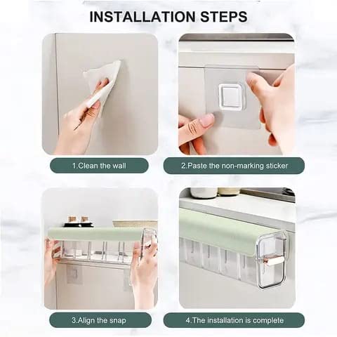 Wall Mounted Sliding Drawer Organizer