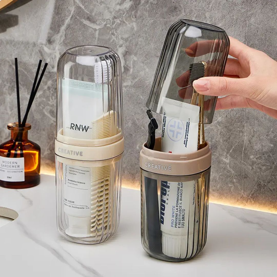 Portable Transparent Toothbrush Case