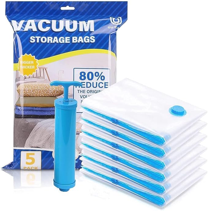 Vacuum Storage Bags for Clothes with Hand Pump
