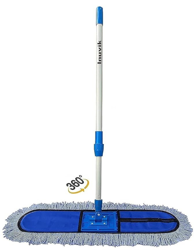 Microfiber Wet & Dry Cotton Pad Floor Mop with 4 Feet Telescopic handle