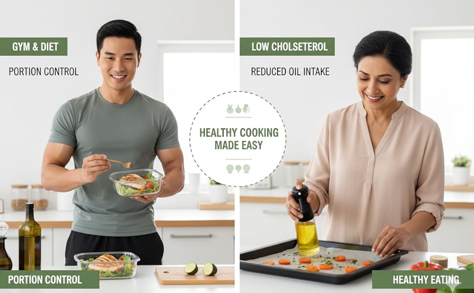 2-in-1 Oil Sprayer and Dispenser Bottle