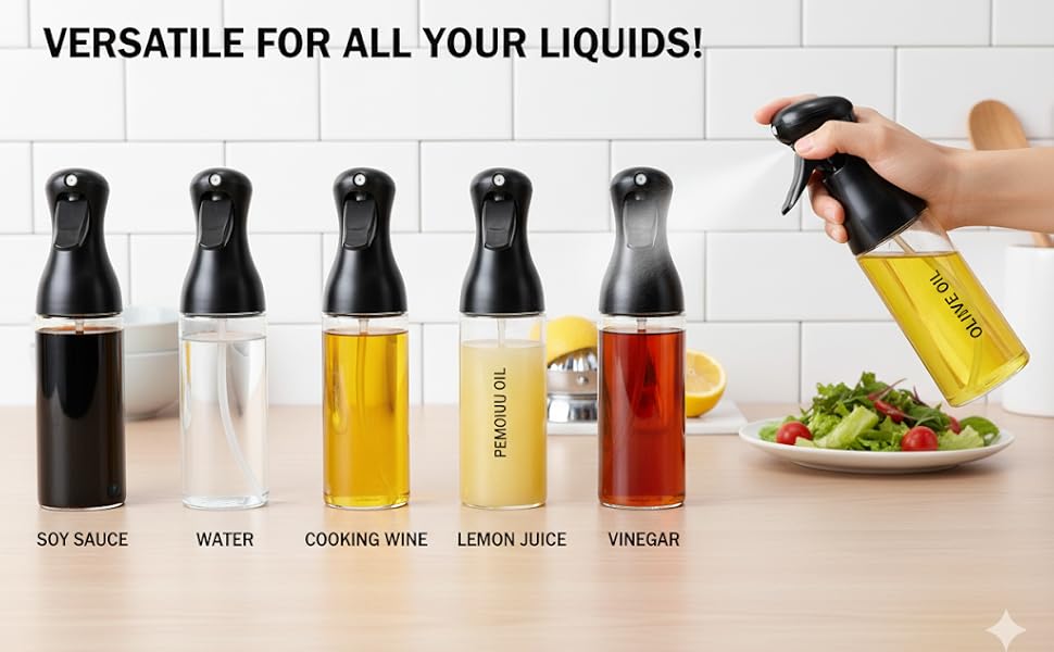 2-in-1 Oil Sprayer and Dispenser Bottle