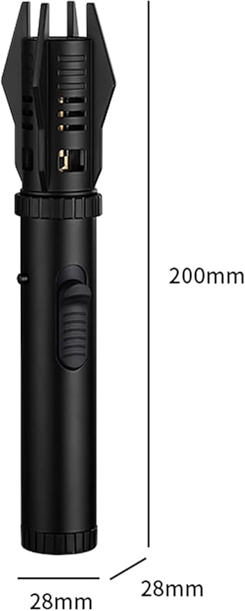 Torch flam Lighter Refillable Butane Gas Windproof Jet Flame Lighters, for Candles Campfires BBQ Baking, Camping, Pack of 1.