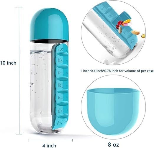 Water Bottle With Tablet Holder