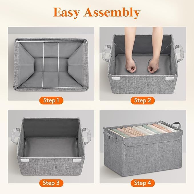 26L Capacity Rectangular Wardrobe Foldable Organizer