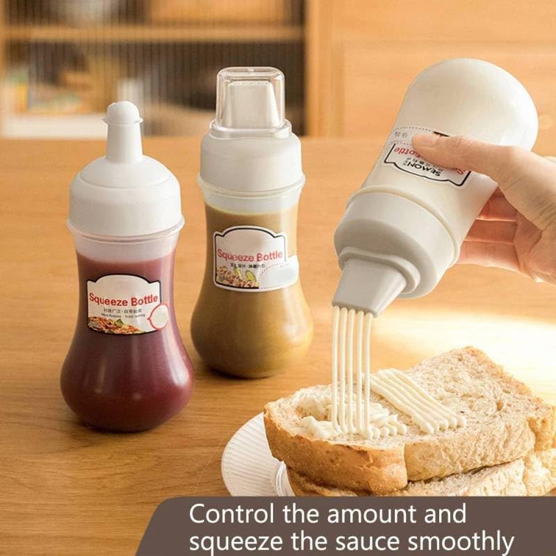 Multipurpose Plastic Squeeze Sauce Bottle with Precision Nozzle