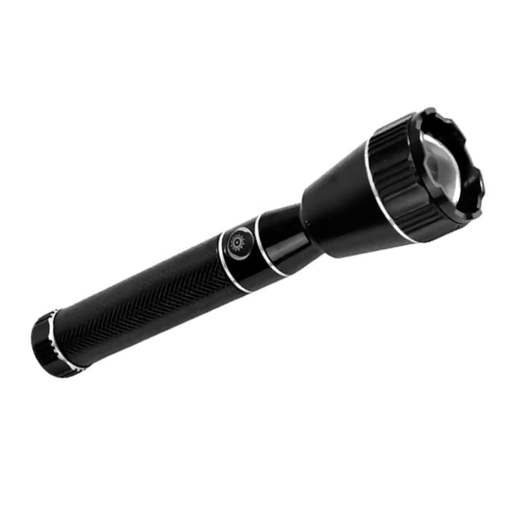 High Power Rechargeable LED Torch Light | Metal Body, Long Beam Flashlight for Home, Outdoor & Emergency Use