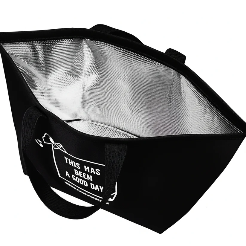 Large Insulated Canvas Tote Lunch Bags