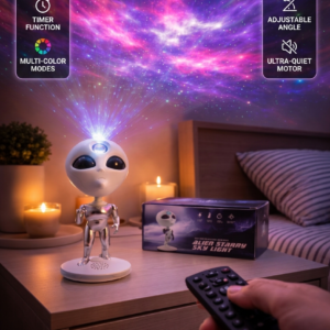 Alien Starry Sky Projector – Remote Control Galactic Nebula & Star Night Light