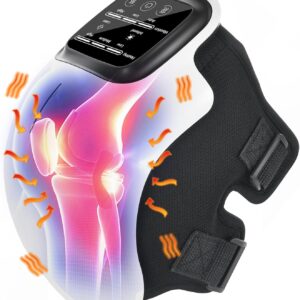 3-in-1 Cordless Knee Massager with Heat, Vibration & Infrared Laser Therapy – Adjustable Joint Relief Wrap