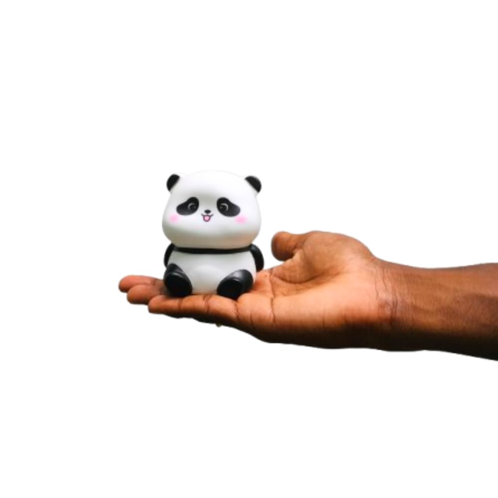 Mini Panda LED Night Light – Squishy Silicone Nursery Lamp & Cute Rechargeable Bedside Decor