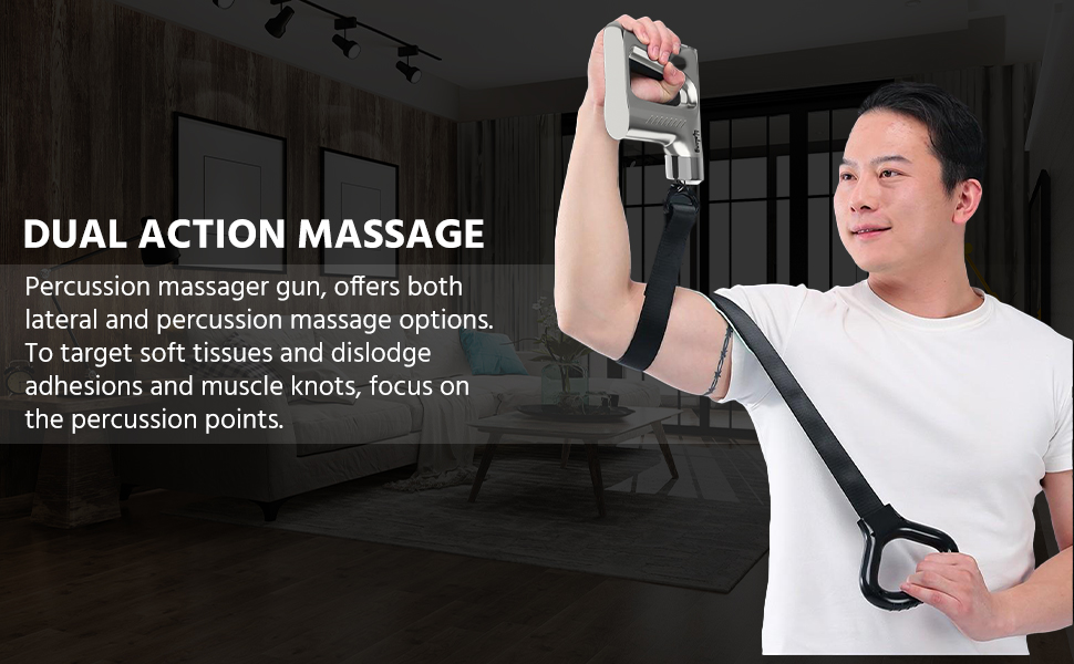 Professional Mini Massager Gun – Portable Deep Tissue Muscle Massager for Athletes & Recovery – Ultra-Quiet & Lightweight Handheld Fascia Gun