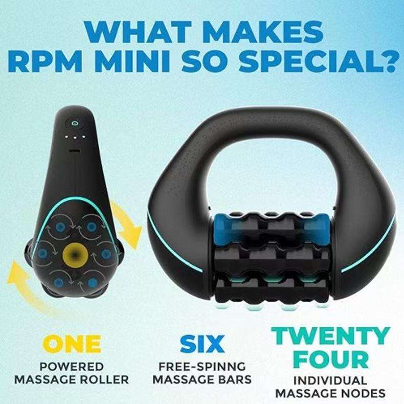 Deep Tissue Multi-Wheel Roller Massager – Ergonomic Handheld Design for Neck, Arm, and Leg Relief