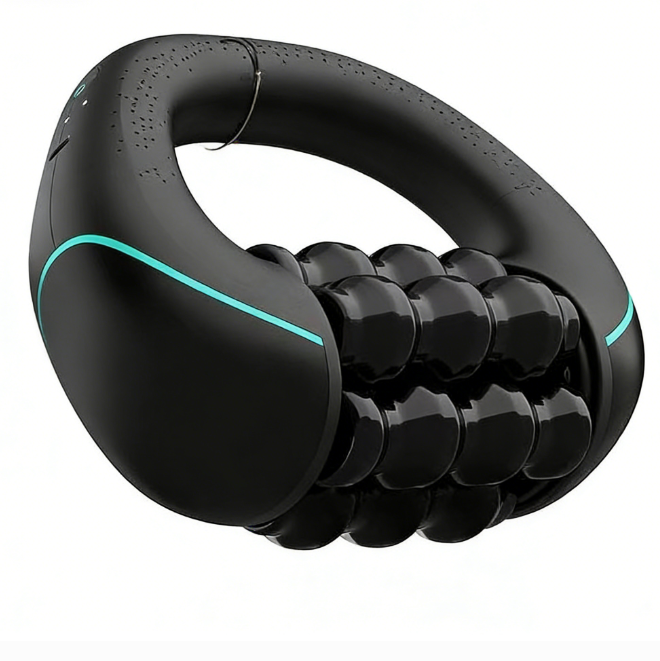 Deep Tissue Multi-Wheel Roller Massager – Ergonomic Handheld Design for Neck, Arm, and Leg Relief