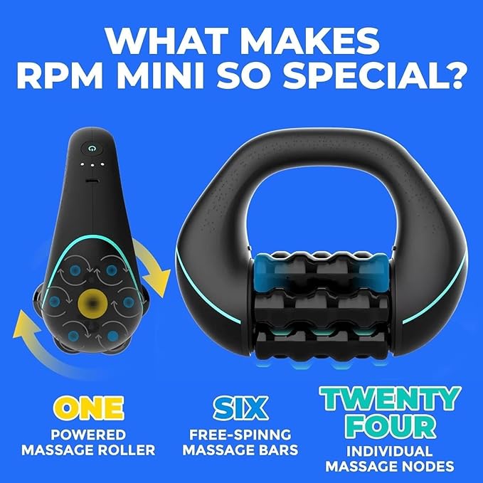 Deep Tissue Multi-Wheel Roller Massager – Ergonomic Handheld Design for Neck, Arm, and Leg Relief