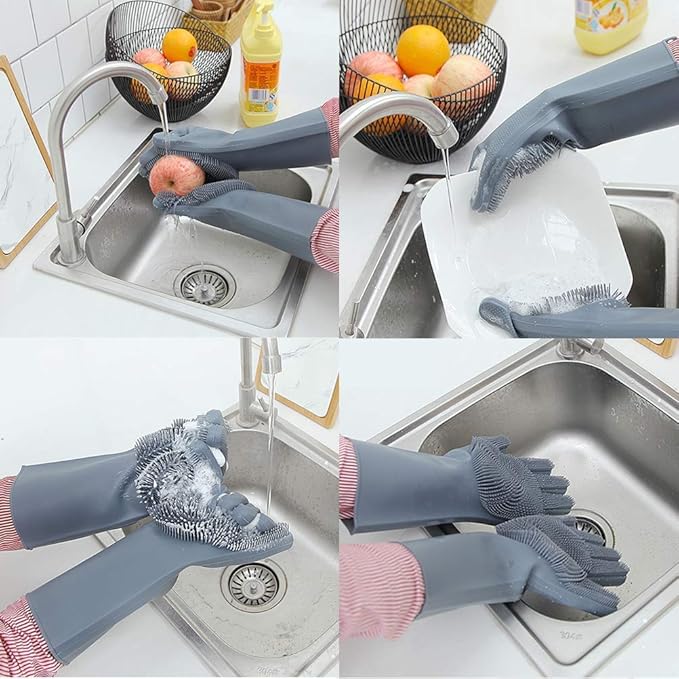 Sink Splash Guard – Waterproof Kitchen Protector with Free Scrubber Gloves