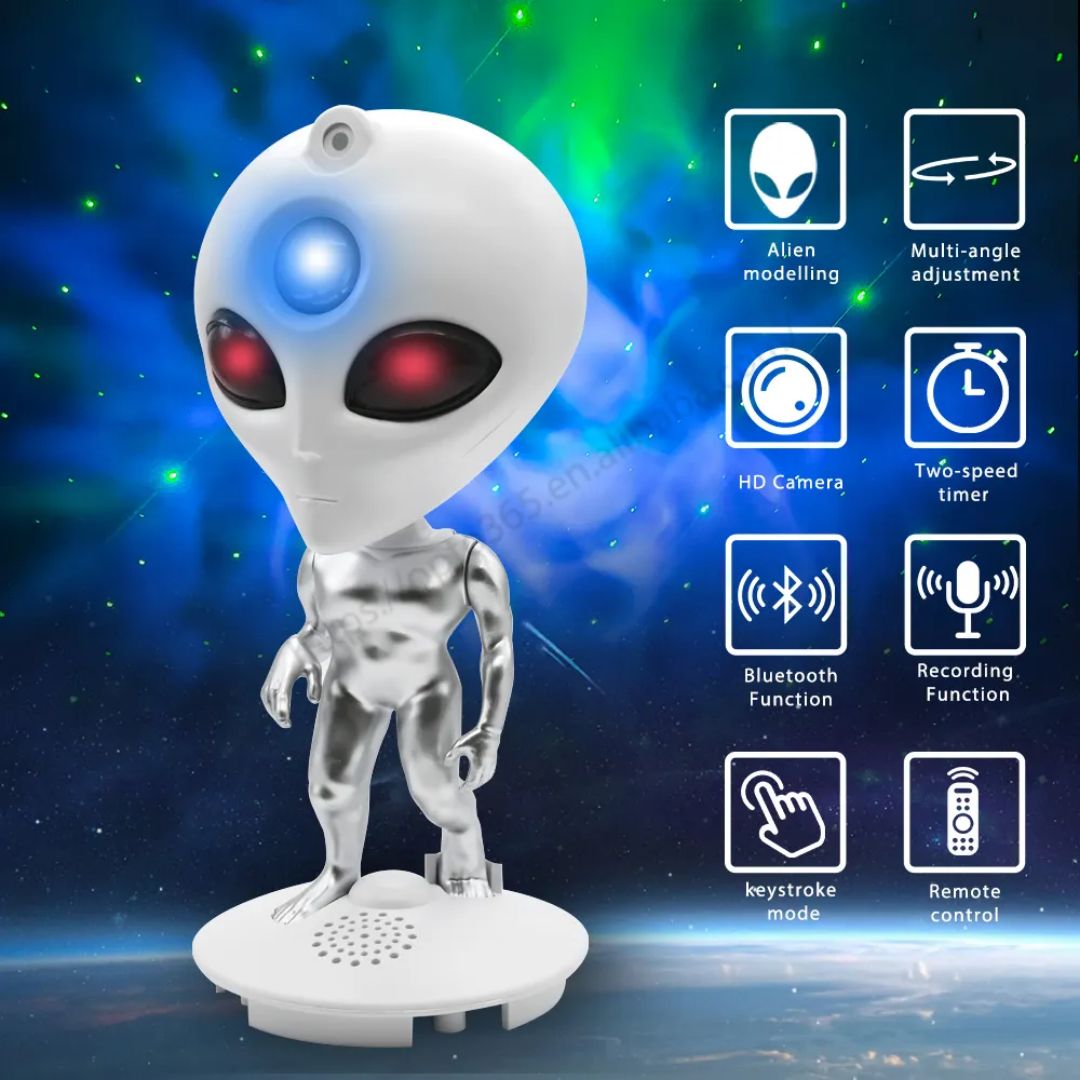 Alien Starry Sky Projector – Remote Control Galactic Nebula & Star Night Light