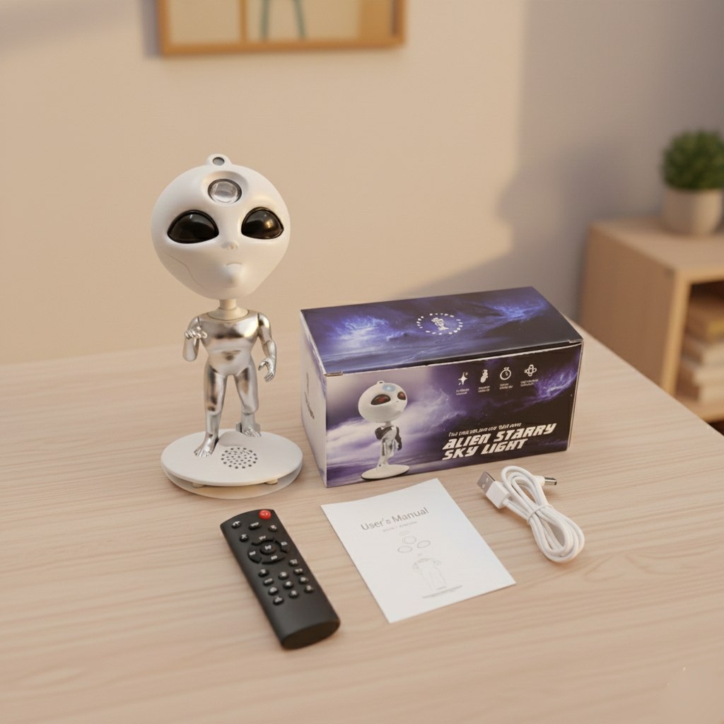 Alien Starry Sky Projector – Remote Control Galactic Nebula & Star Night Light