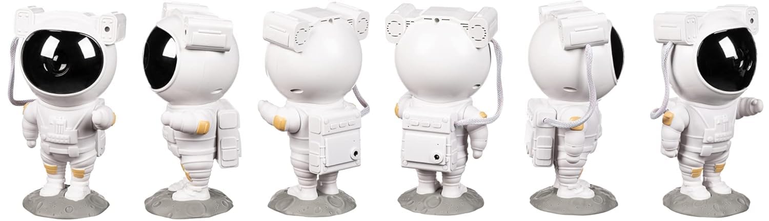 Astronaut Galaxy Star Projector: 360° Rotating Nebula Night Light with Remote Control