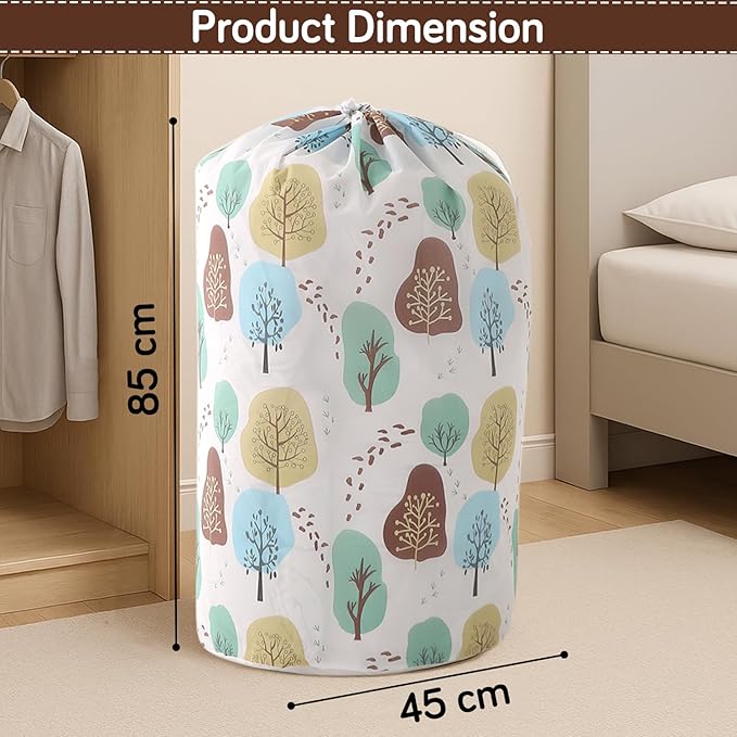 Waterproof Jumbo Storage Bag for Clothes, Quilts, Blankets & Toys