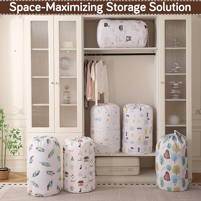 Waterproof Jumbo Storage Bag for Clothes, Quilts, Blankets & Toys