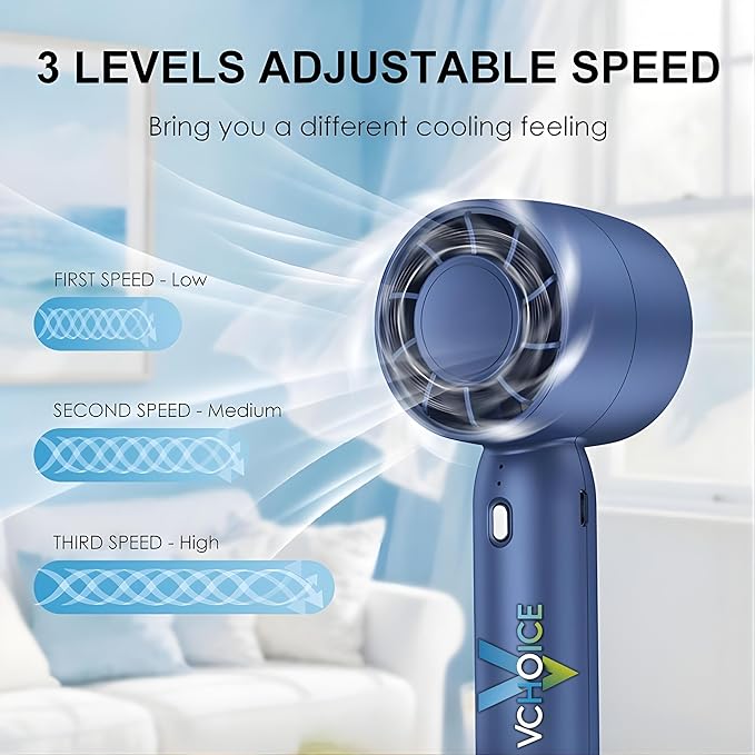 Portable Handheld Mini Fan with Phone Stand